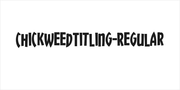 ChickweedTitling-Regular Logo
