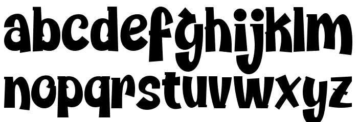 Chickybom Font LOWERCASE