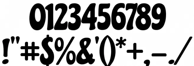 Chicle Regular Font OTHER CHARS