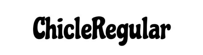 Chicle Regular  नि: शुल्क फ़ॉन्ट्स डाउनलोड