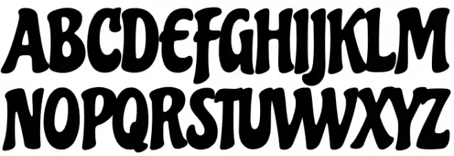 Chicle Regular Шрифта ВЕРХНИЙ