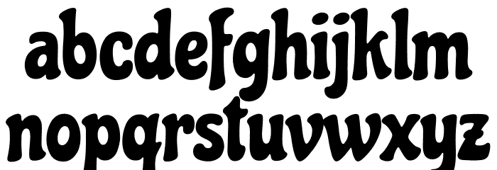 Chicle Regular Font Litere mici
