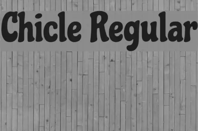 Chicle Regular Font examples