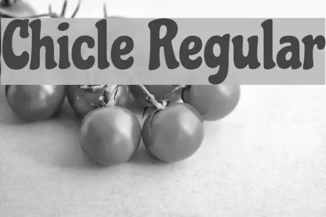 Chicle Regular Font examples