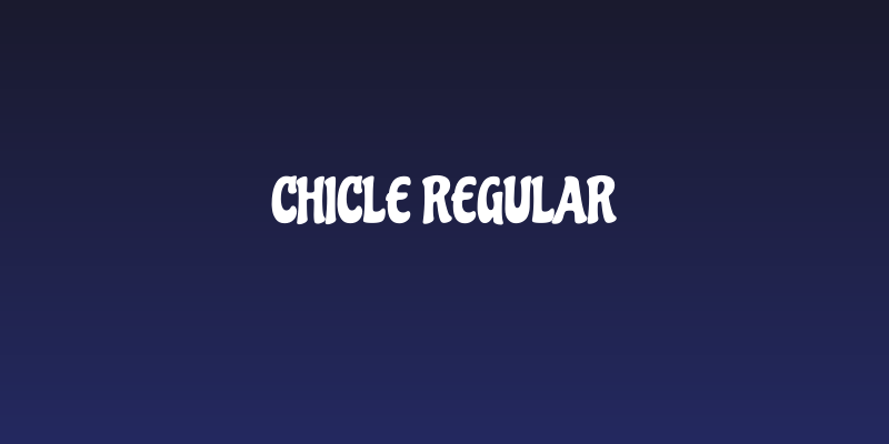 Chicle Regular Social Header