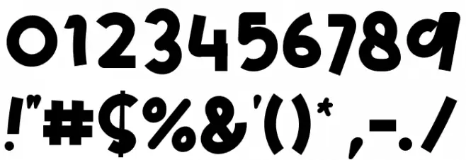 Chiclet Personal Used フォント その他の文字