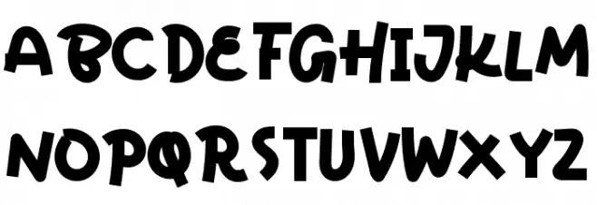 Chiclet Personal Used Schriftart Groß