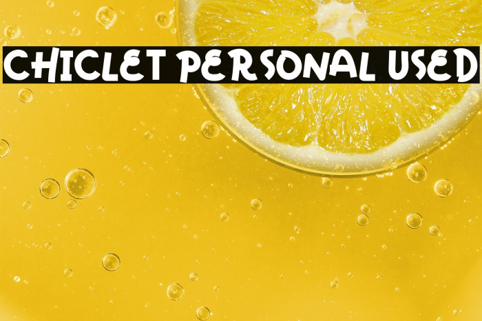Chiclet Personal Used Example 3