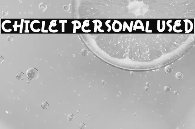 Chiclet Personal Used Fuentes examples