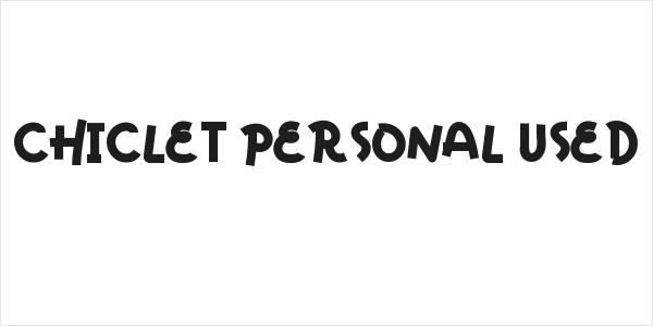 Chiclet Personal Used Logo