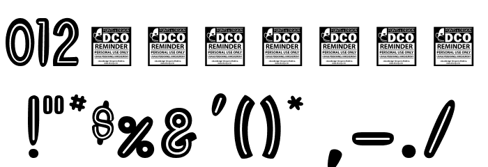 Chico Rocket_PersonalUseOnly Font OTHER CHARS