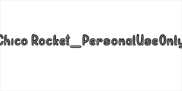 Chico Rocket_PersonalUseOnly Logo