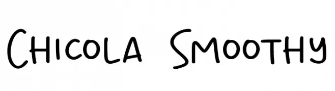 Chicola Smoothy  免费字体下载