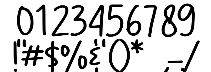 Chicola Smoothy Font OTHER CHARS