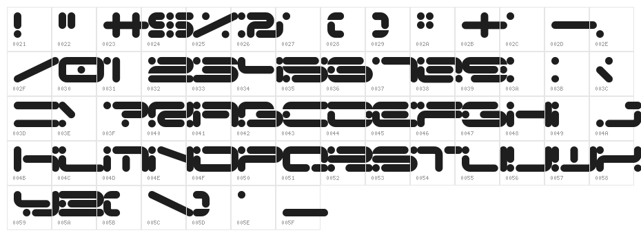 Chicory Character Map
