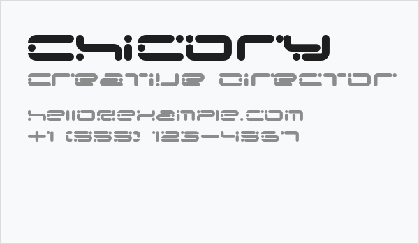 Chicory Business Card