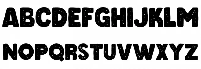 Chieezy Burger Distressed Font UPPERCASE