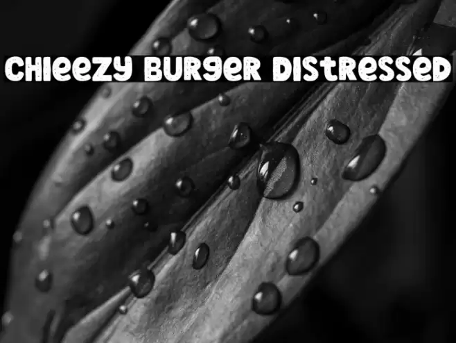 Chieezy Burger Distressed Font examples