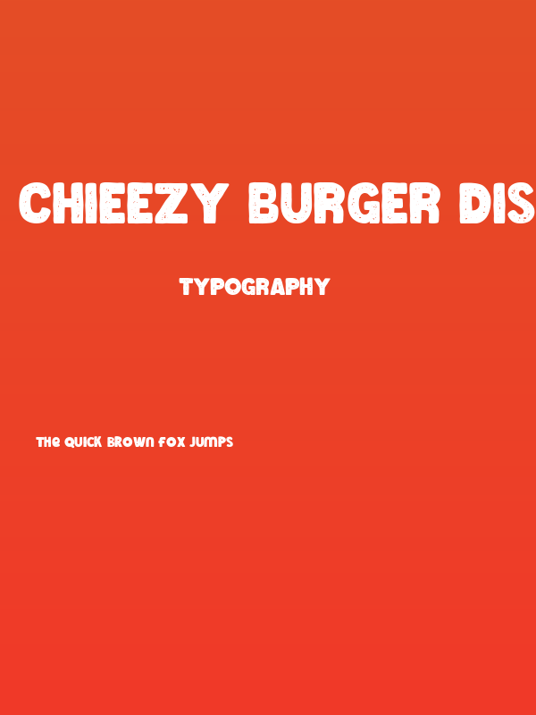 Chieezy Burger Distressed Poster
