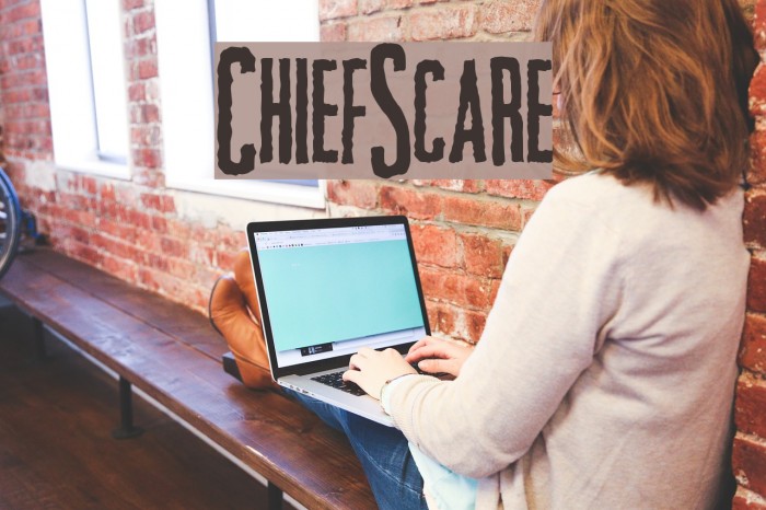 ChiefScare Font examples