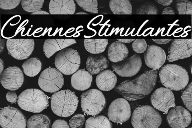 ChiennesStimulantes Font examples