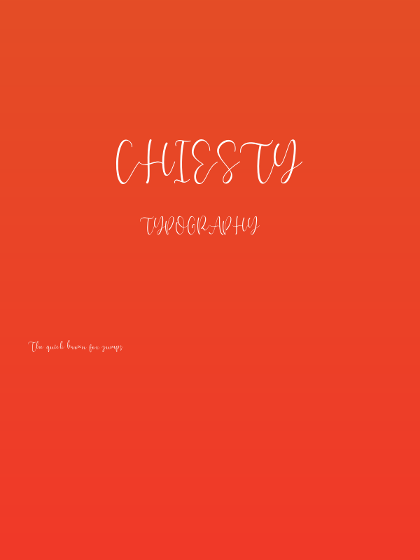 Chiesty Poster