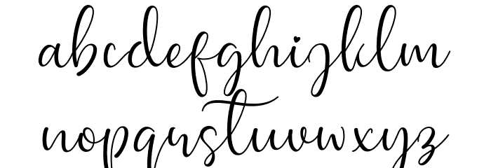 Chiesty Font LOWERCASE