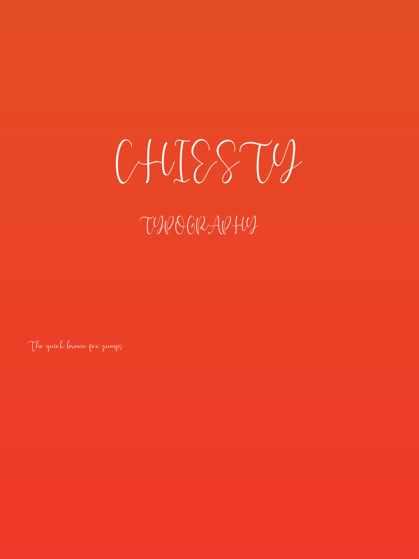 Chiesty Poster