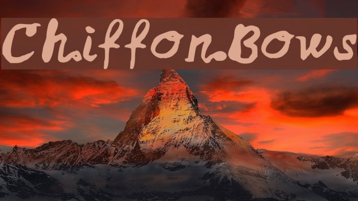 ChiffonBows Font examples