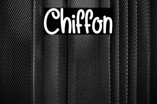 Chiffon Font examples