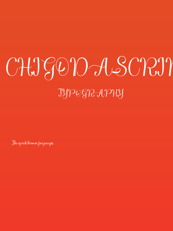 ChigodaScript Poster