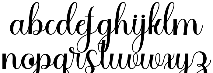 ChigodaScript Font LOWERCASE