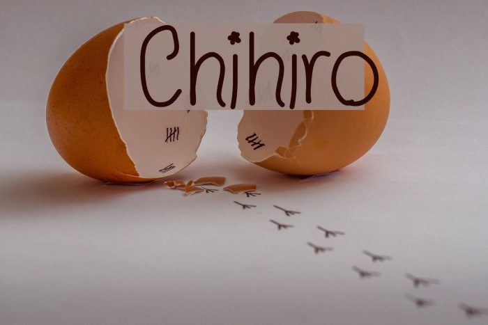 Chihiro Font examples