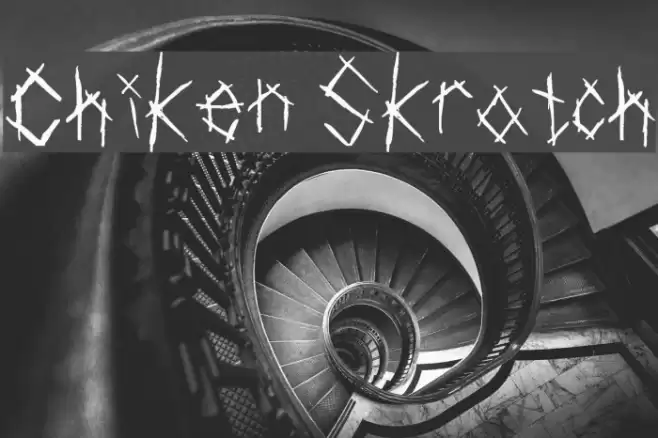 Chiken Skratch Font examples