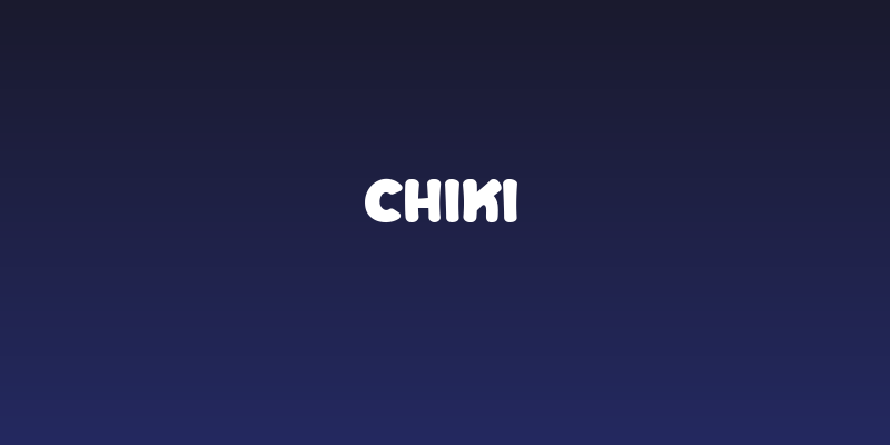 Chiki Social Header