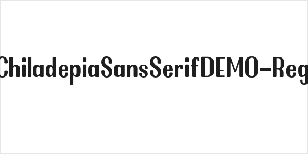 ChiladepiaSansSerifDEMO-Reg Logo