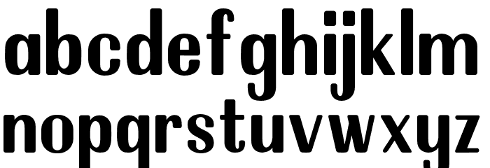 ChiladepiaSansSerifDEMO-Reg Font LOWERCASE