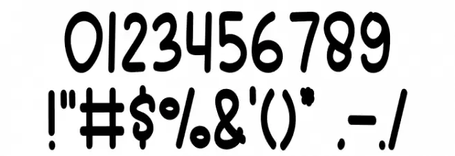 Child Bro Font OTHER CHARS