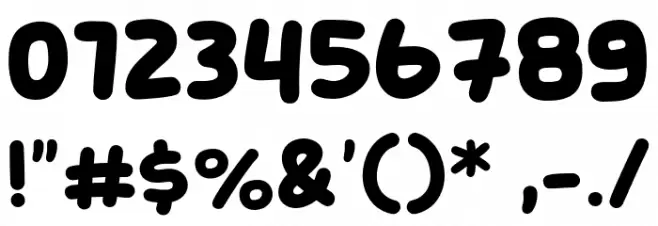 Child Chat Font OTHER CHARS