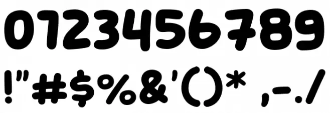 Child Chat Font OTHER CHARS