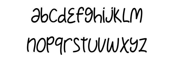 Child Happy Regular Font LOWERCASE