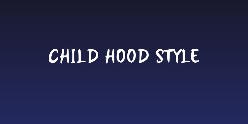 Child Hood Style Social Header