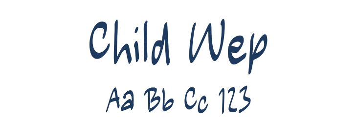 Child Wep Font Preview