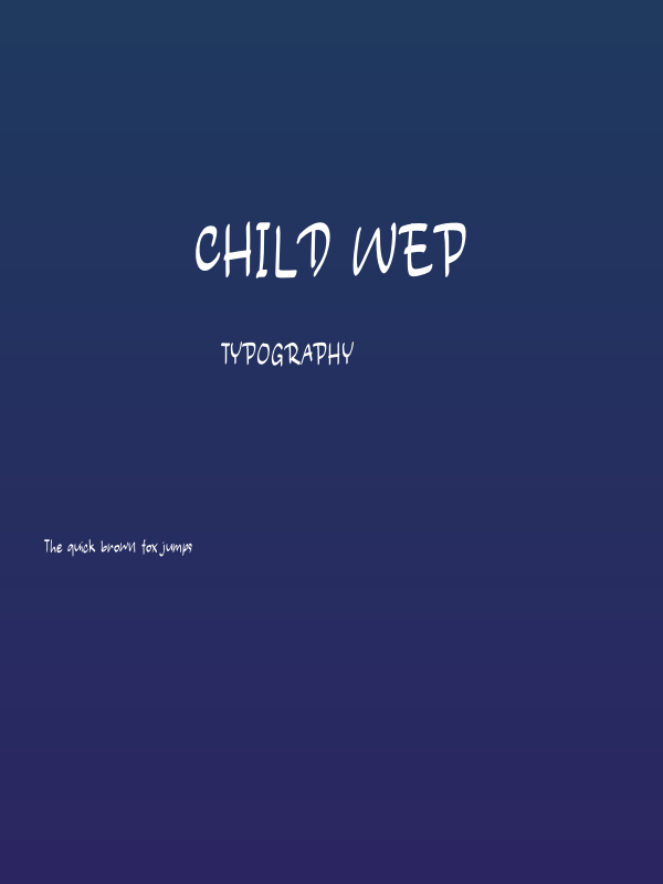Child Wep Poster