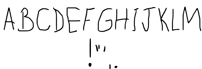 Child Writing Regular Font OTHER CHARS