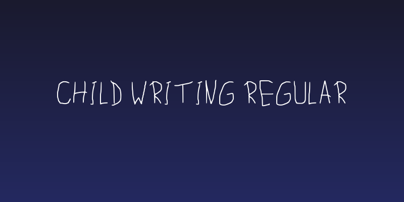 Child Writing Regular Social Header