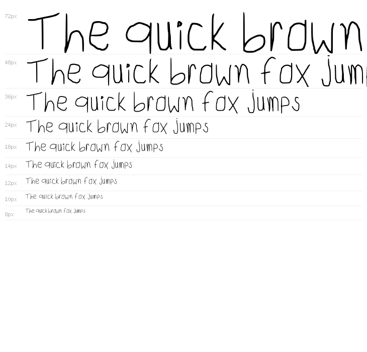 Child Writing Regular Waterfall