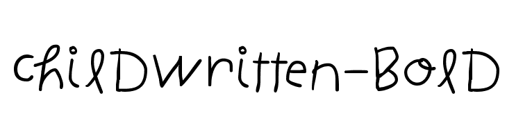 ChildWritten-Bold  les polices de caractères gratuit tlcharger