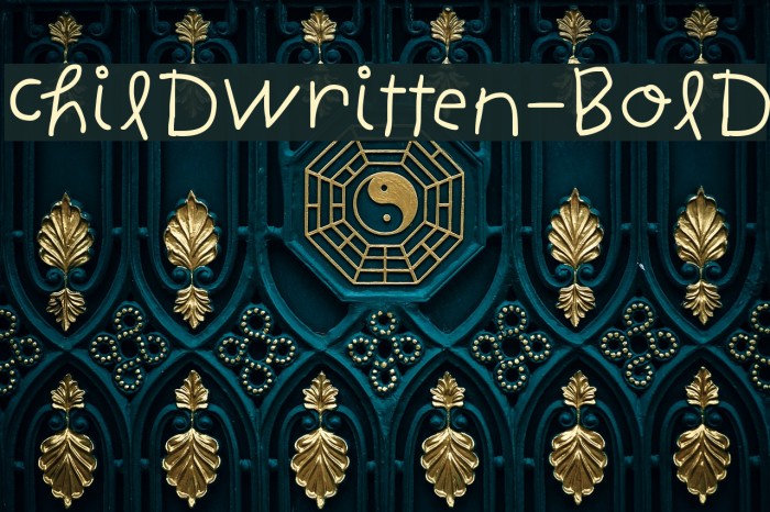 ChildWritten-Bold Example 1