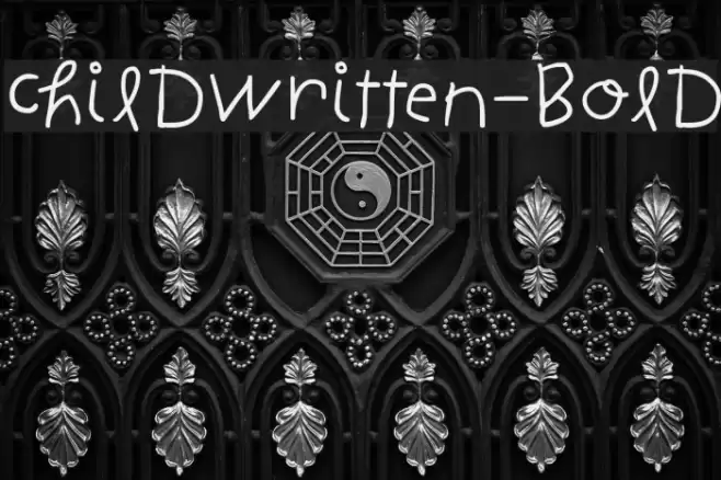 ChildWritten-Bold Font examples